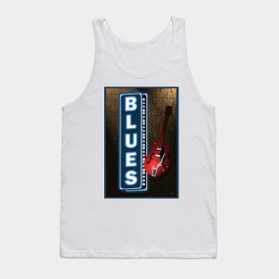 Blues Neon Sign Tank Top